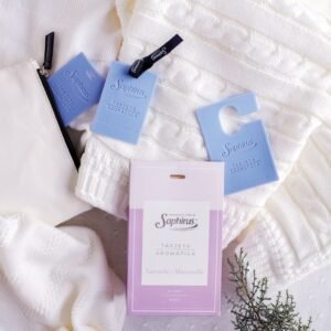 TARJETA AROMATICA SAPHIRUS PACK X3 FRAGANCIA LAVANDA Y MANZANILLA